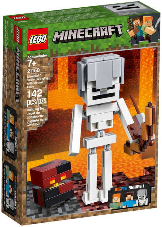 LEGO 21150 Minecraft Skeleton BigFig & Magma Cube - Auzzistore