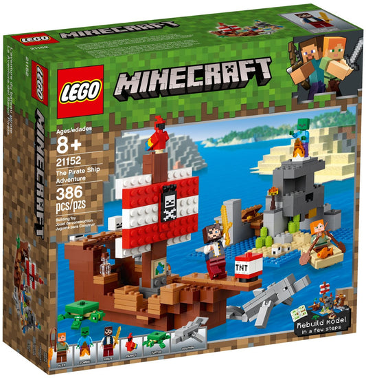 LEGO 21152 Minecraft Pirate Ship Adventure Toy - Auzzistore