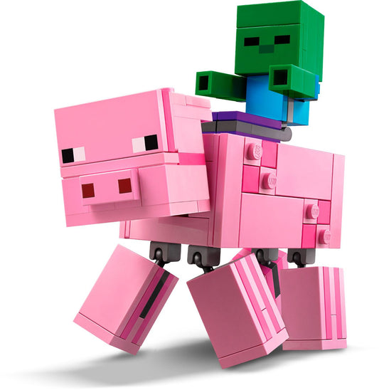 Lego Minecraft 21157 BigFig Pig with Baby Zombie- Auzzi Store