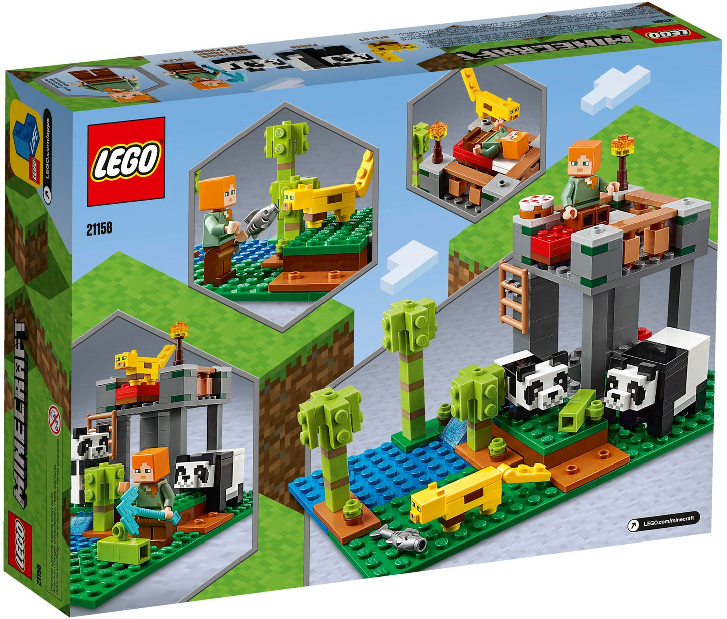 LEGO 21158 Minecraft Panda Nursery Building Toy Set