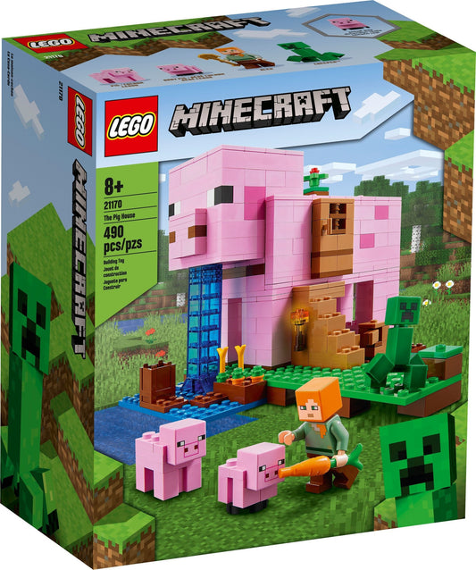 LEGO 21170 Minecraft The Pig House Building Set - Auzzistore