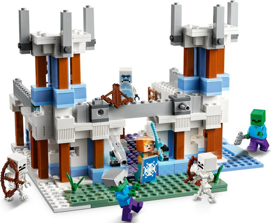 LEGO 21186 Minecraft The Ice Castle – Buildable Playset – view 2 - Auzzistore
