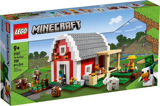 LEGO 21187 Minecraft The Red Barn Farm Animal Playset - Auzzistore