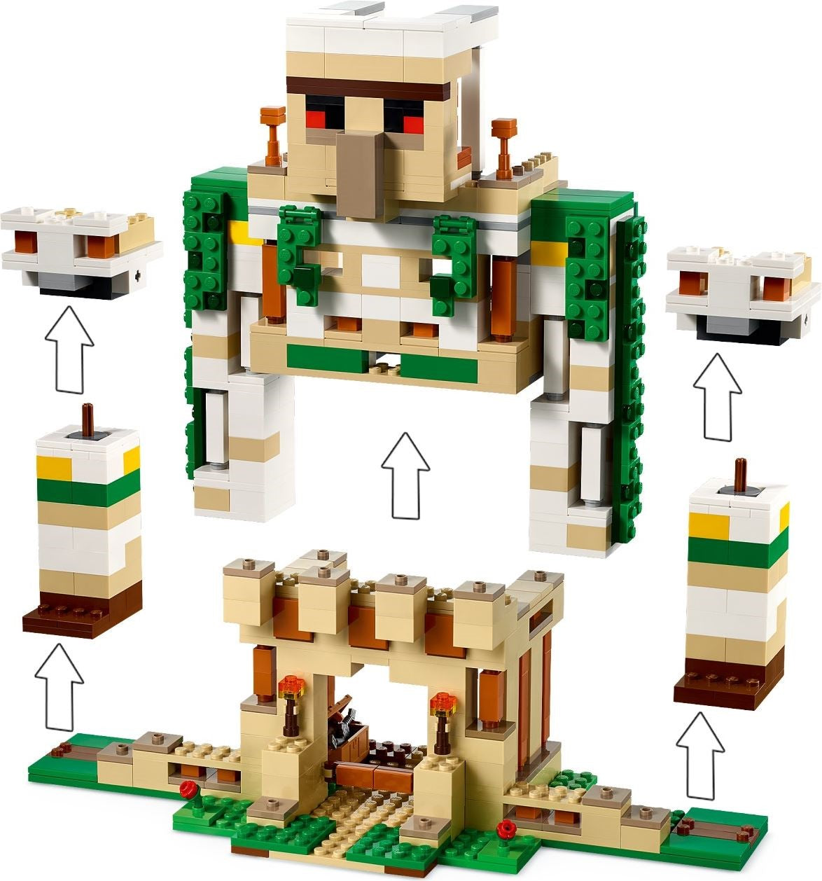 LEGO Minecraft 21250 The Iron Golem Fortress- Auzzi Store