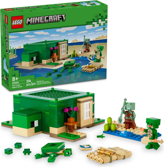LEGO Minecraft Series 21254 The Turtle Beach House- Auzzi Store