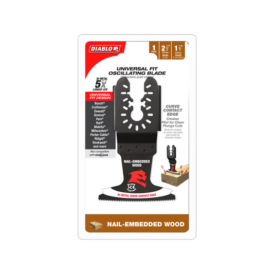 Diablo 65mm Bi-Metal Multi Tool Blade - Universal Fit for Nail Embedded Wood - Auzzistore