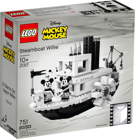 LEGO 21317 Steamboat Willie: Retro Mickey Mouse Set