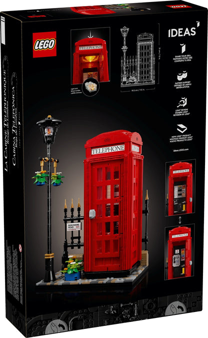 LEGO IDEAS Series 21347 Red London Telephone Box- Auzzi Store