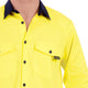 Tradie Core Hi Vis Yellow Long Sleeve Reflective Shirt 2X-Large - Flex Fabric - Breathable