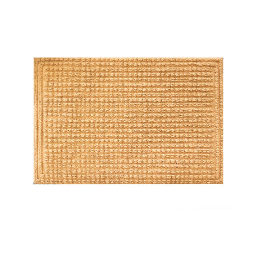 Madras Link Coir Door Mat - 45 x 75cm - Natural - Durable & Nonslip