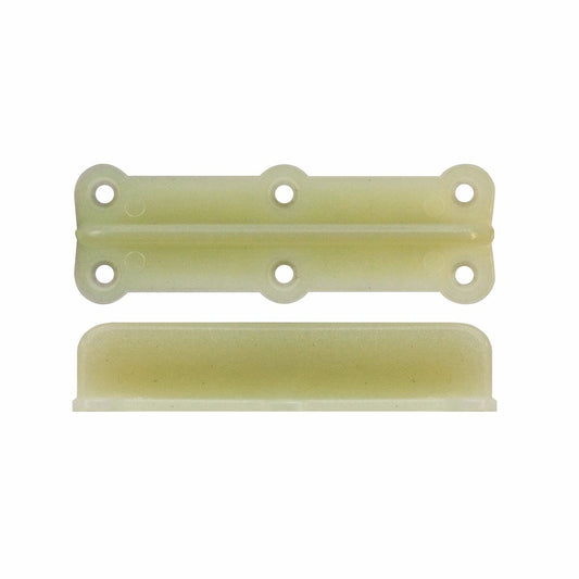 Rolltrak 60mm Plastic Timber Door Floor Guide - Ivory - Model R1870 - Auzzistore