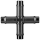 Toro 13mm Barbed Cross - Polypropylene - Durable - UV Stabilised