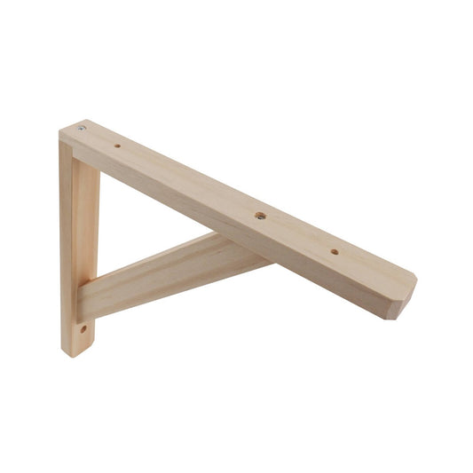 Carinya Stayed Bracket - 260mm x 230mm - Raw Pine - DIY Design - Auzzistore
