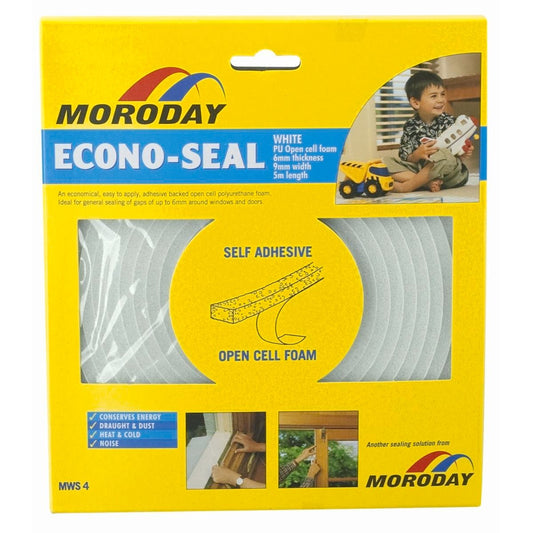 Moroday Econo Weather Seal Tape - 9mm Open Cell Foam - Easy Installation - Auzzistore