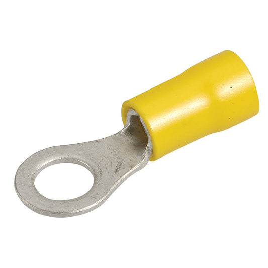 Narva Yellow Flared Vinyl Insulated Ring Terminal 6.3mm 20 Pack – view 2 - Auzzistore