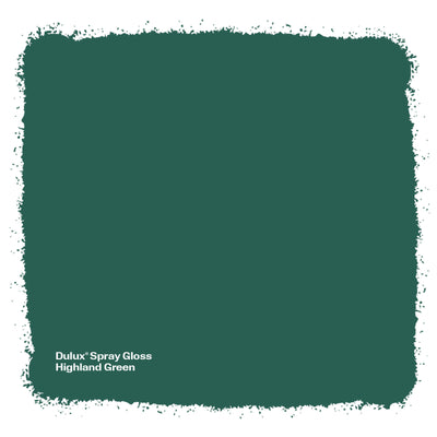 Dulux Spray Paint 340g Gloss Highland Green - Fast Drying - Self Priming