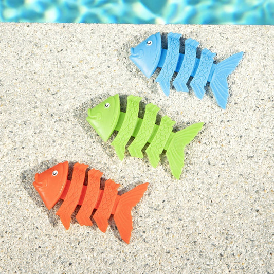 Bestway Squiggle Wiggle Fish Dive Toys - 3 Pack - 200mm x 174mm - Fun & Skill Development – view 2