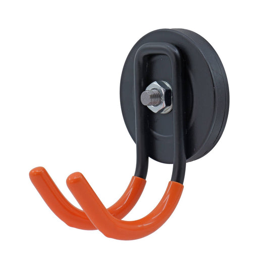 Everhang Magnetic Utility U Hook - 10kg Pull Force - 18.5mm x 76mm x 50.5mm - Orange/Black