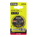 Ryobi Rotary Twist Lock Cutting Disc Starter Set - 6 Piece - 38mm - High Speed