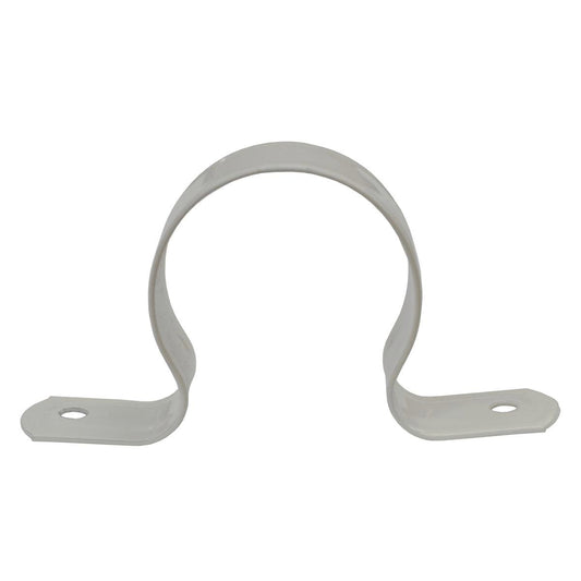 Kinetic 40mm DWV Pipe Saddle Clips - Iron - White - Secure Plumbing Pipes - Auzzistore