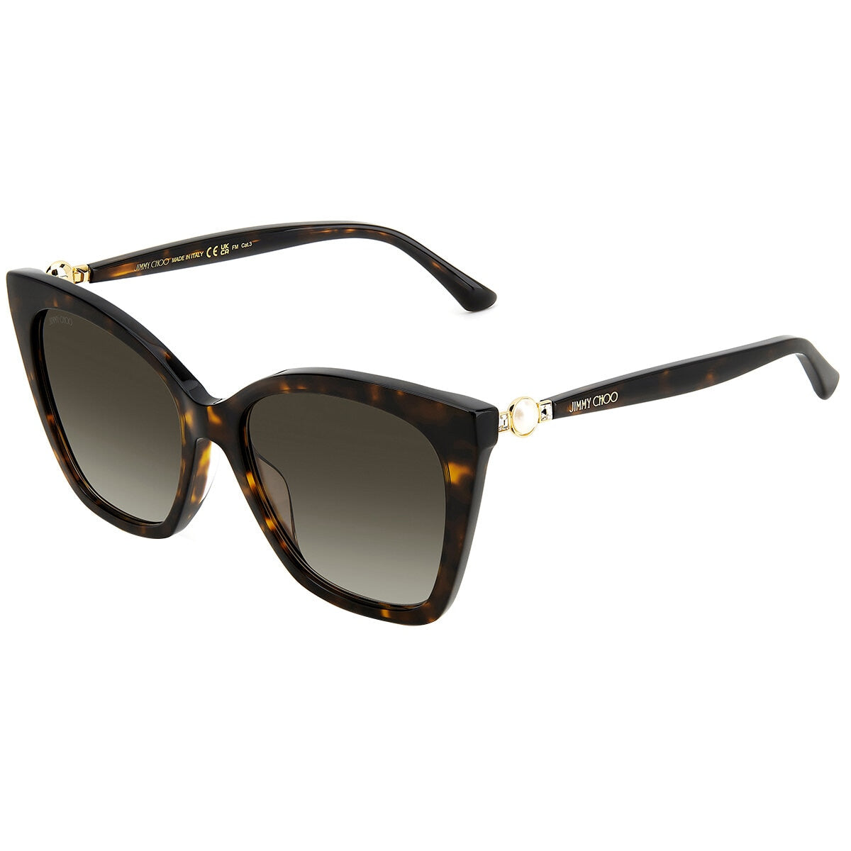 Jimmy Choo Rua/G/S Women's Sunglasses Brown Shaded