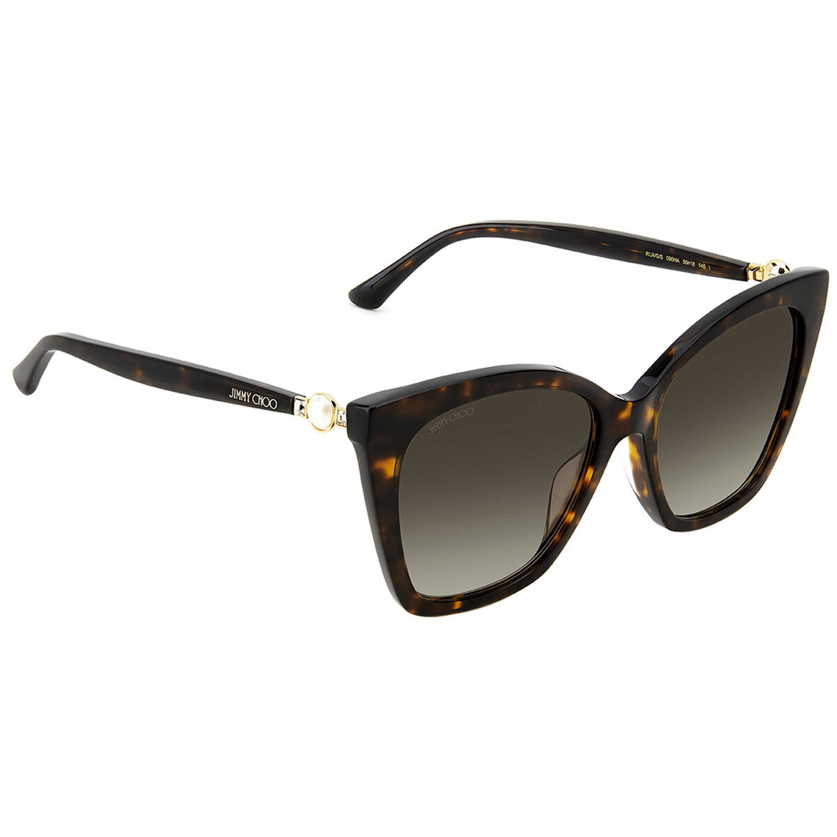 Jimmy Choo Rua/G/S Women's Sunglasses Brown Shaded