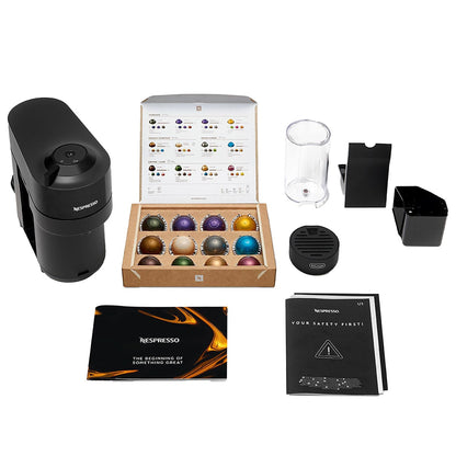 Nespresso De'Longhi Vertuo POP ENV90 Coffee Machine Bundle - Compact Design, Centrifusion Technology, Milk Frother, Recycled Plastic - 4 Cup Sizes