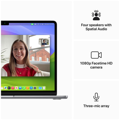 MacBook Air 13 Inch With M3 Chip 8 Core GPU 16GB 256GB SSD Space Grey