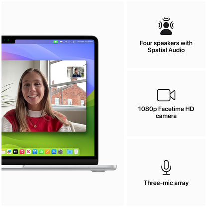 MacBook Air 13 Inch With M3 Chip 8 Core GPU 16GB 256GB SSD Silver