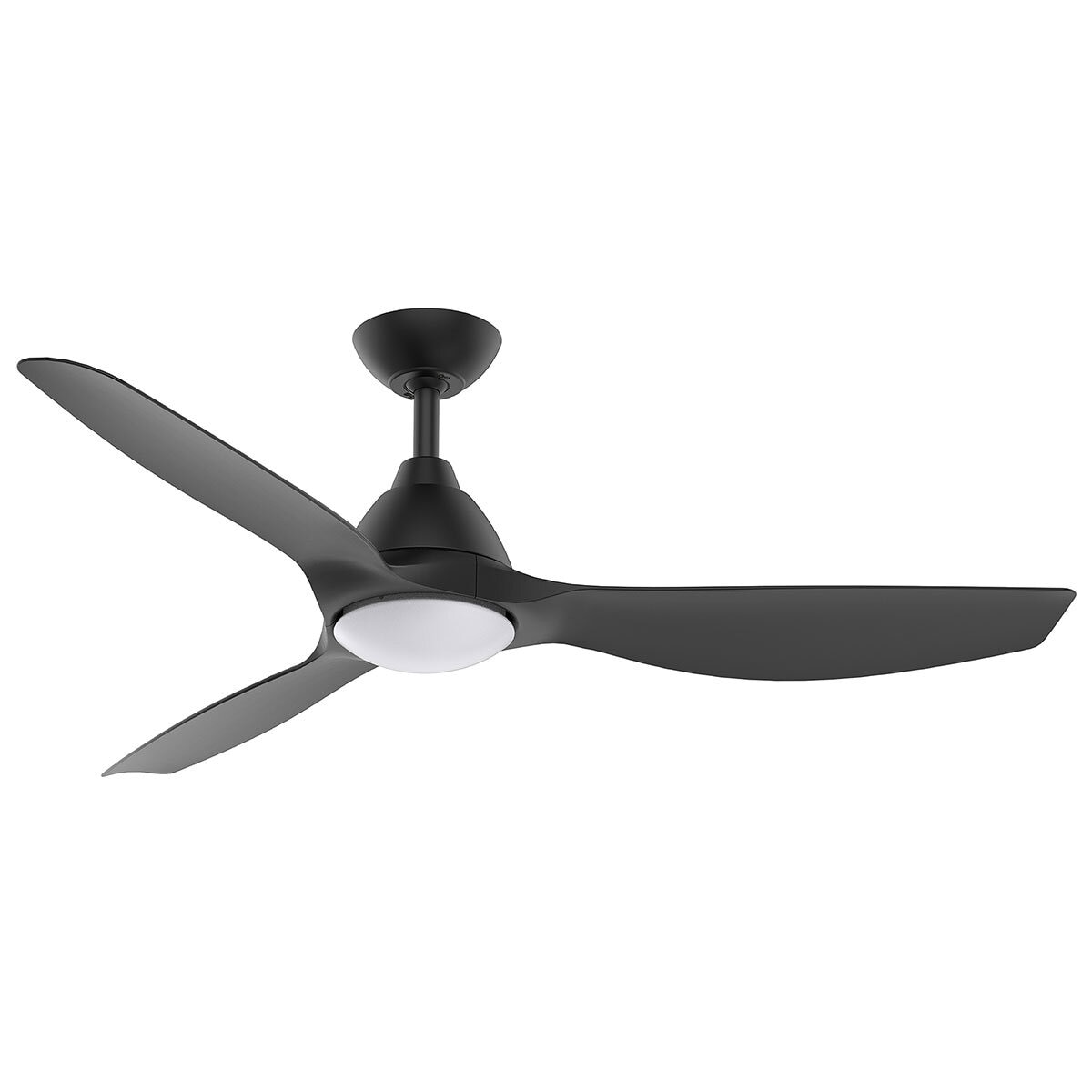 IXL Skywave DC Ceiling Fan With LED Light 132cm Black