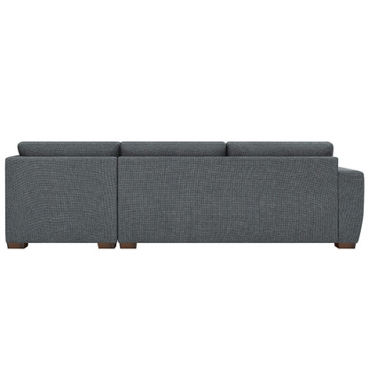 Thomasville Fabric Sectional With Storage Ottoman 3 Piece