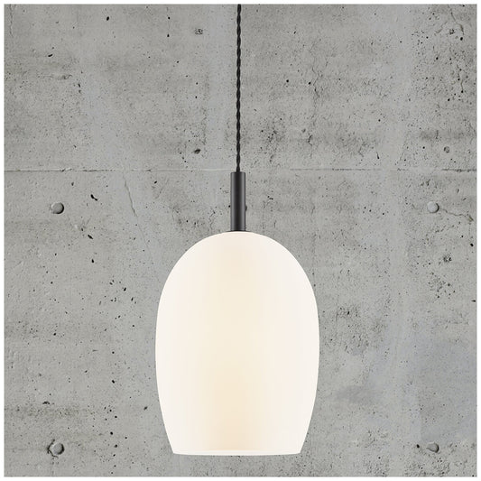 Nordlux Uma 23 Pendant Light Glass Metal Opal White IP20 E27 – view 2 - Auzzistore