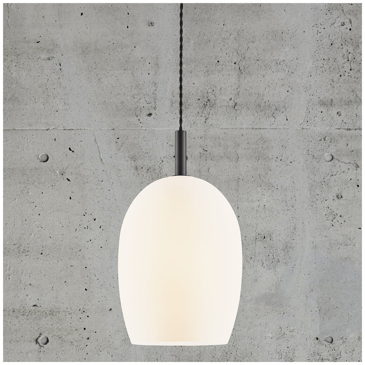 Nordlux Uma 23 Pendant Light Glass Metal Opal White IP20 E27