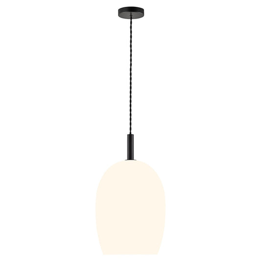 Nordlux Uma 23 Pendant Light Glass Metal Opal White IP20 E27 - Auzzistore