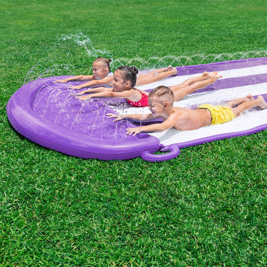H2OGO! Triple Water Slide - 4.88m - Purple - 3 Lane Racing Fun – view 2