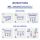Permastik Removable Utility Shelf - 170mm Plastic - Easy Storage Solution