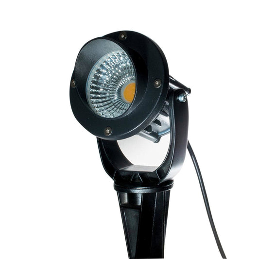 Holman 10W 100mm Warm White Spotlight - Matte Black - Waterproof - Dimmable