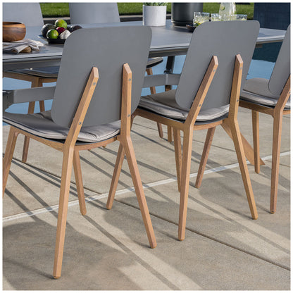 SunVilla Biblos 7-Piece Outdoor Dining Set – Weather-Resistant Wicker & Glass Topped Table with Chairs