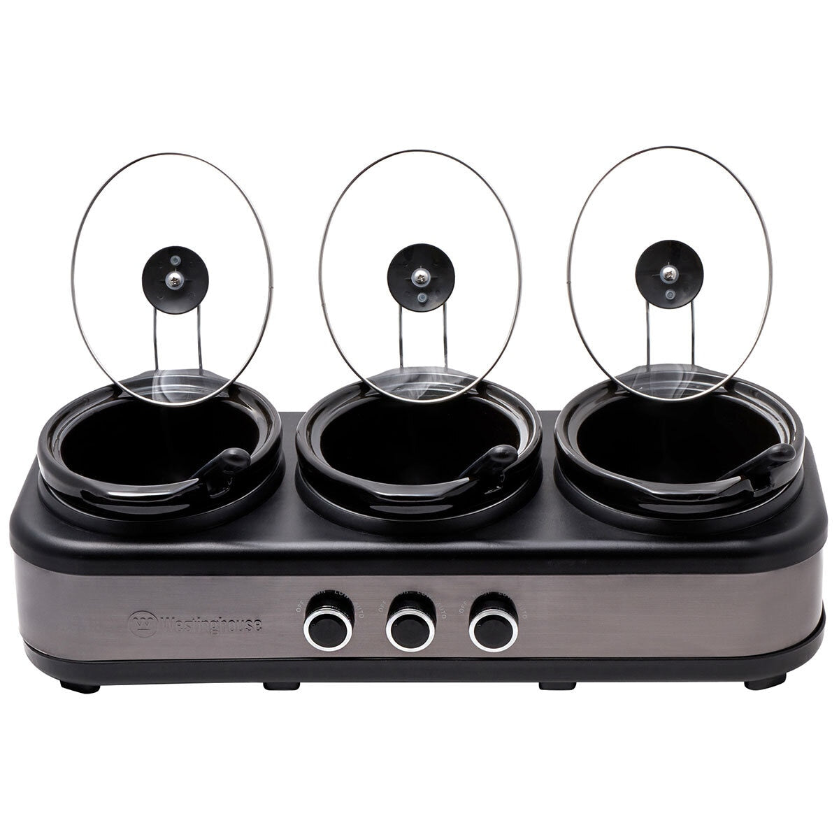 Westinghouse Slow Cooker Ceramic Pots 3 x 2.5L WHSC07KS