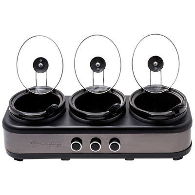 Westinghouse Slow Cooker Ceramic Pots 3 x 2.5L WHSC07KS