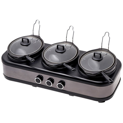 Westinghouse Slow Cooker Ceramic Pots 3 x 2.5L WHSC07KS