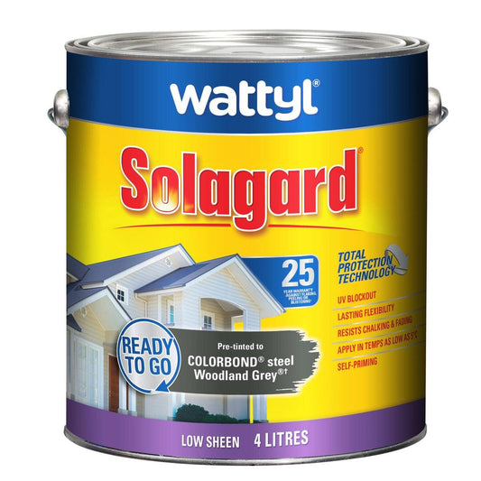 Wattyl 4L Pre Tinted Woodland Grey Low Sheen Exterior Paint - Durable Protection - Auzzistore