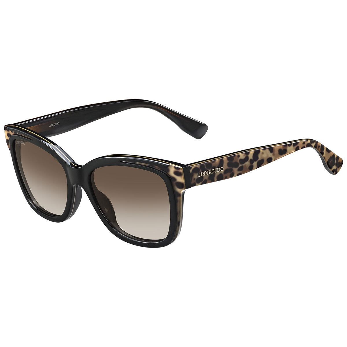 Jimmy Choo Bebi/S Women's Sunglasses Animalier Dark Brown