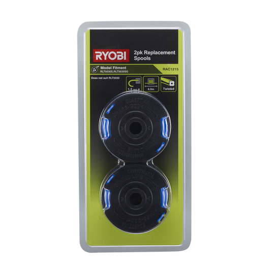 Ryobi Replacement Spools - 2 Pack - 6m - Twist Line - Easy Loading – view 2 - Auzzistore