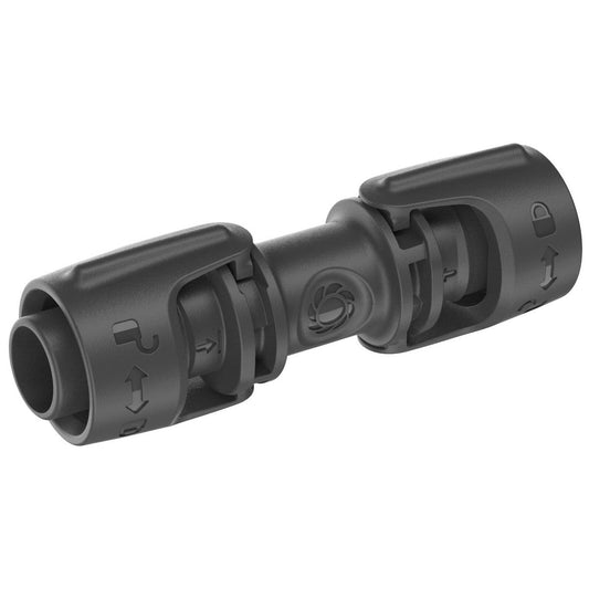 Gardena 13mm Micro Irrigation Connector Pack of 3 - Easy Installation - Black
