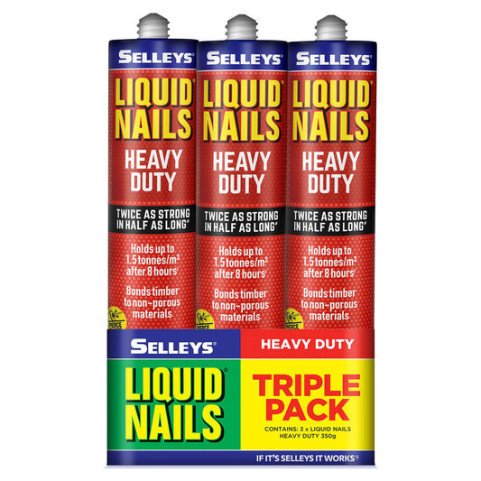 Selleys Heavy Duty Construction Adhesive 350g 3 Pack Strong Bond
