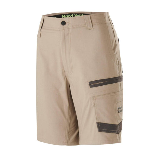 Hard Yakka Women's Raptor Mid Shorts Size 16 - Desert - Durable & Comfortable
