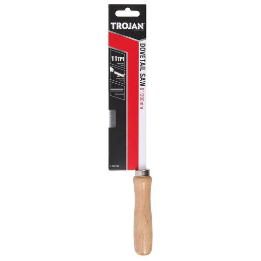 Trojan 200mm Dovetail Saw - 11 TPI Blade - Precision Cutting Tool