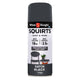 White Knight Squirts Black Satin Spray Paint 310g Solvent Based Durable