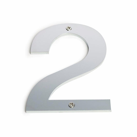 Sandleford Stainless Steel House Number 2 - 100mm - Brushed Finish
